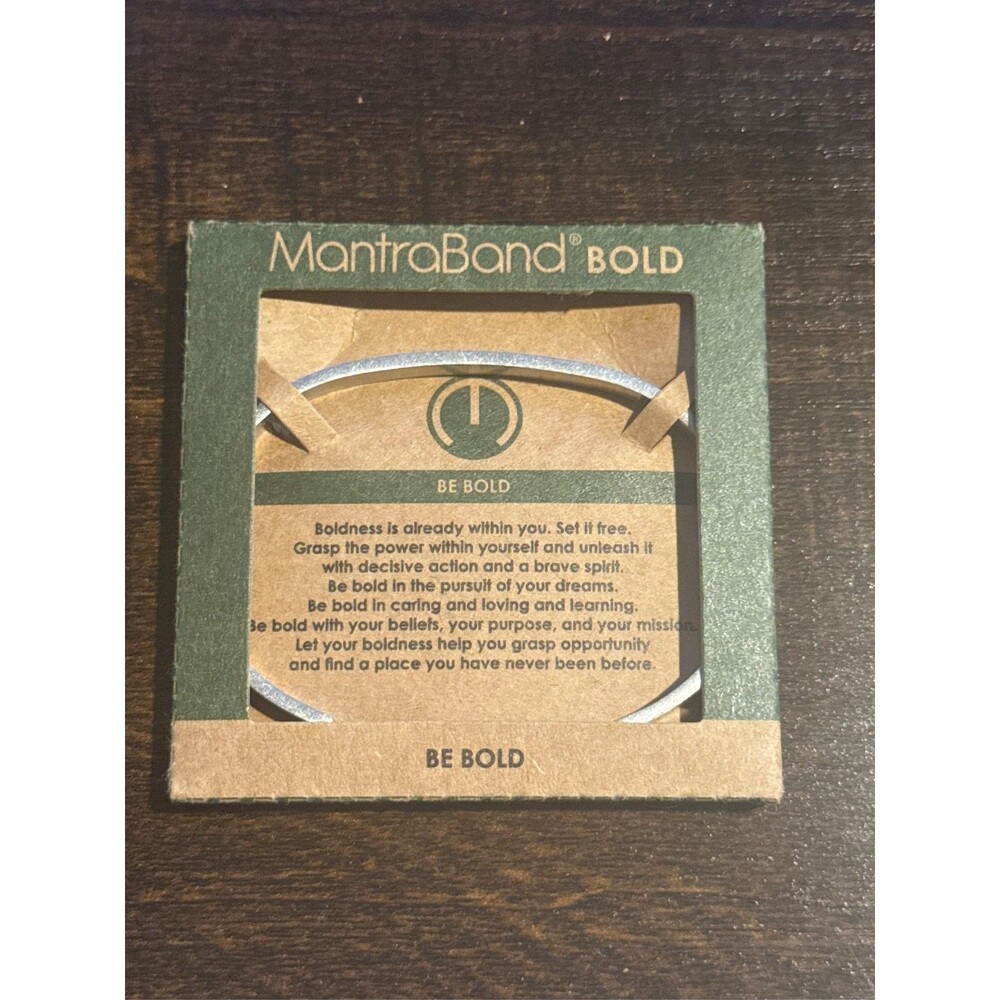 MantraBand BOLD Cuff Bracelet Inspirational Stainless Steel Adjustable